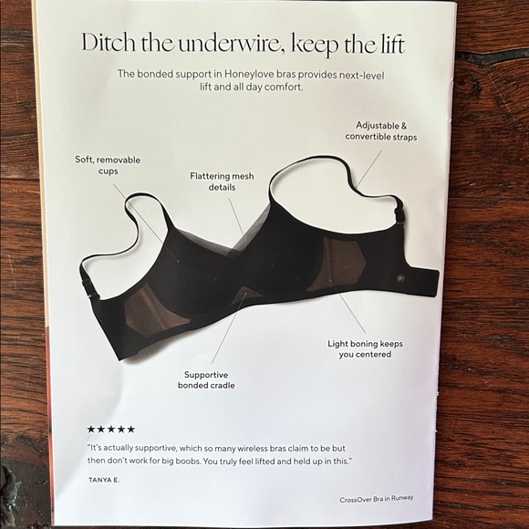 Honeylove Tan Bra with Mesh Bag - Picture 5 of 5